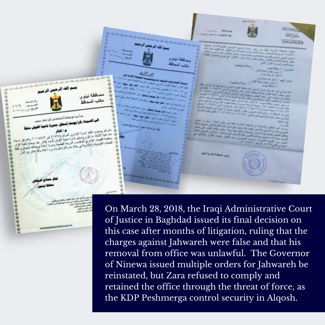 The Alqosh mayorship has been a recent site of an ongoing effort to silence the Assyrian people, eliminate their legally and democratically selected leadership, and install a co-opted leadership that will help facilitate KRG annexation of the Nineveh Plain. THREAD