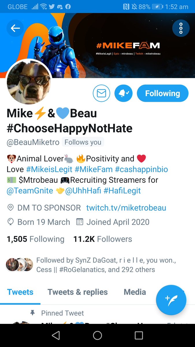 luckymoonflower's tweet photo. I just discovered that Sir @BeauMiketro followed me back again!!! We are not moots again huhuhuhu thank you so much Sir!!! You'll always be one of my fave hosts here ๐๐ #MikeFam ๐โก https://t.co/UULjkRgmLU