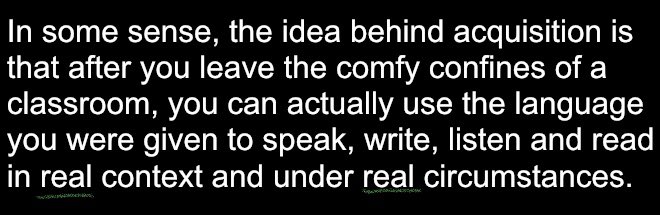 And this is what the Spanish Immersion students at <a href="/EEMillerElem/">EE Miller Elem</a> are doing. It is more than focusing in on a very specific linguistic form, it is the idea of using linguistic structures in a way that is fluid and automatic.