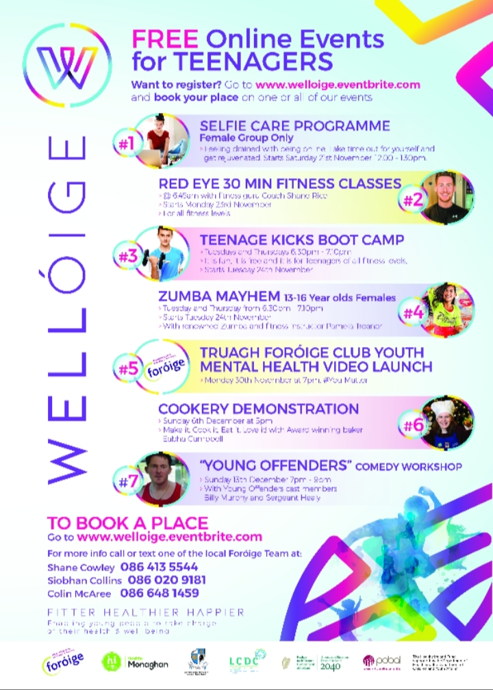 Up and coming Welloife events hosted by <a href="/Foroige/">Foróige</a> . Please see poster below for event detail and book your place on the link below. Enjoy!
eventbrite.ie/o/foroige-3168…