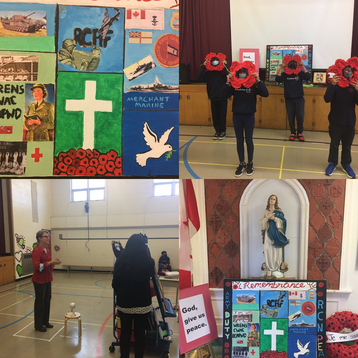 OLAssumpTCDSB's tweet photo. Today on this Remembrance Day, OLA remembered all veterans in our virtual celebration. Thank you Xavier for telling us about the African -Canadian veteran contributions in Canadian history! Thankyou to Ms. Artiga, Ms. Chukwu and Ms. Cunningham for out beautiful ceremony! https://t.co/xAh0Qo2IrN