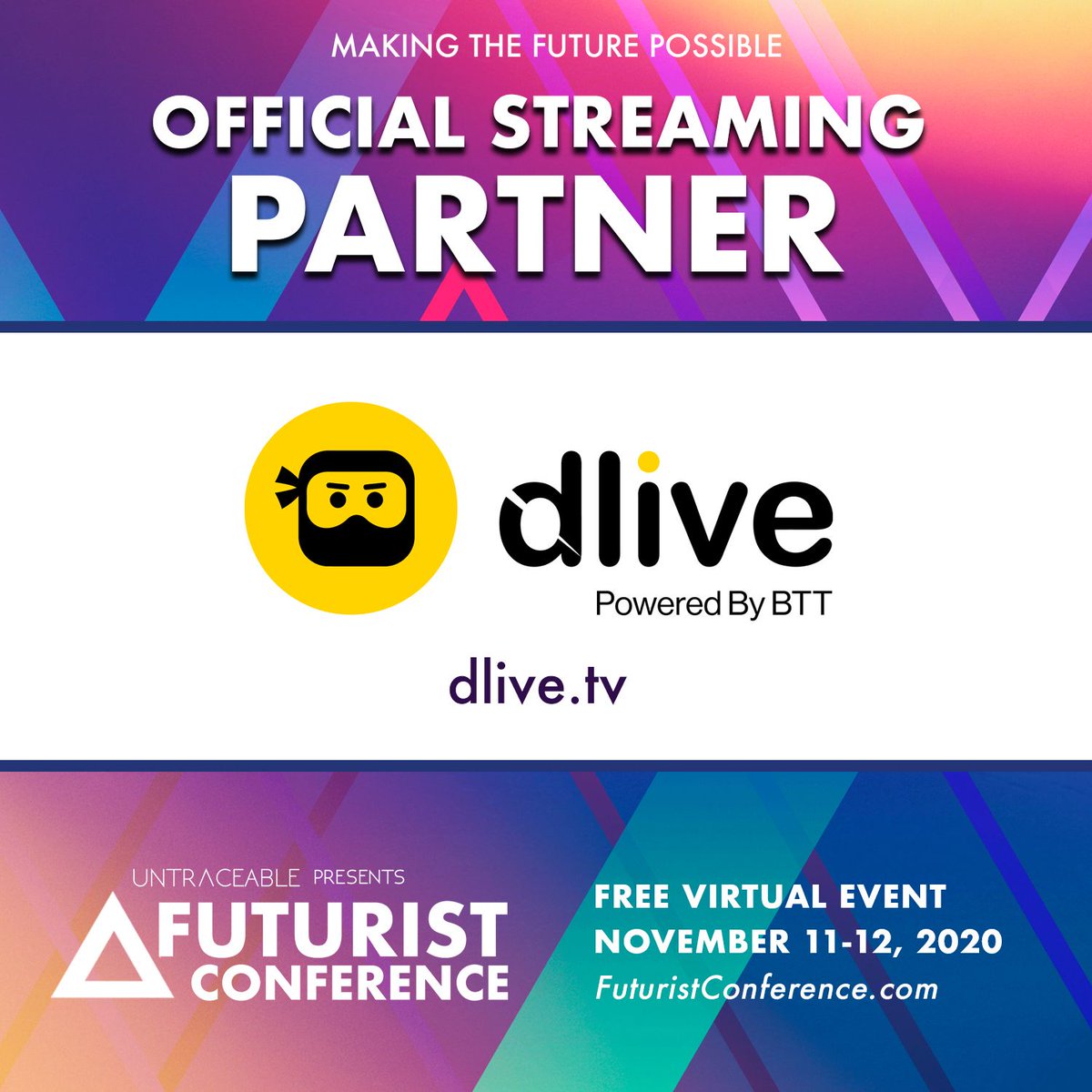 OfficialDLive's tweet image. Hey DLivers, Futurist Conference is starting in 10 mins! Check out their DLive Channel here:

dlive.tv/Futurist_Conf

#futurist20 #DLiveTV
