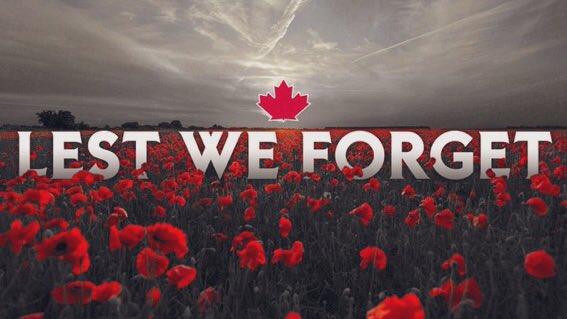 Today we honour and remember the brave men and women who have served this country #RemembranceDay #LestWeForget