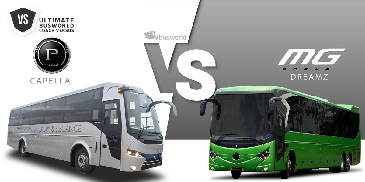 busworld's tweet photo. We have completed the first four pairings to define the qualifiers for this round.

Today in the last match of the first round we face two great Indian brands:

#Prakash Capello Vs #MG Dreamz

Make sure to vote for your favorite until the end.

#BusworldVersus https://t.co/ad8JlaJz6x
