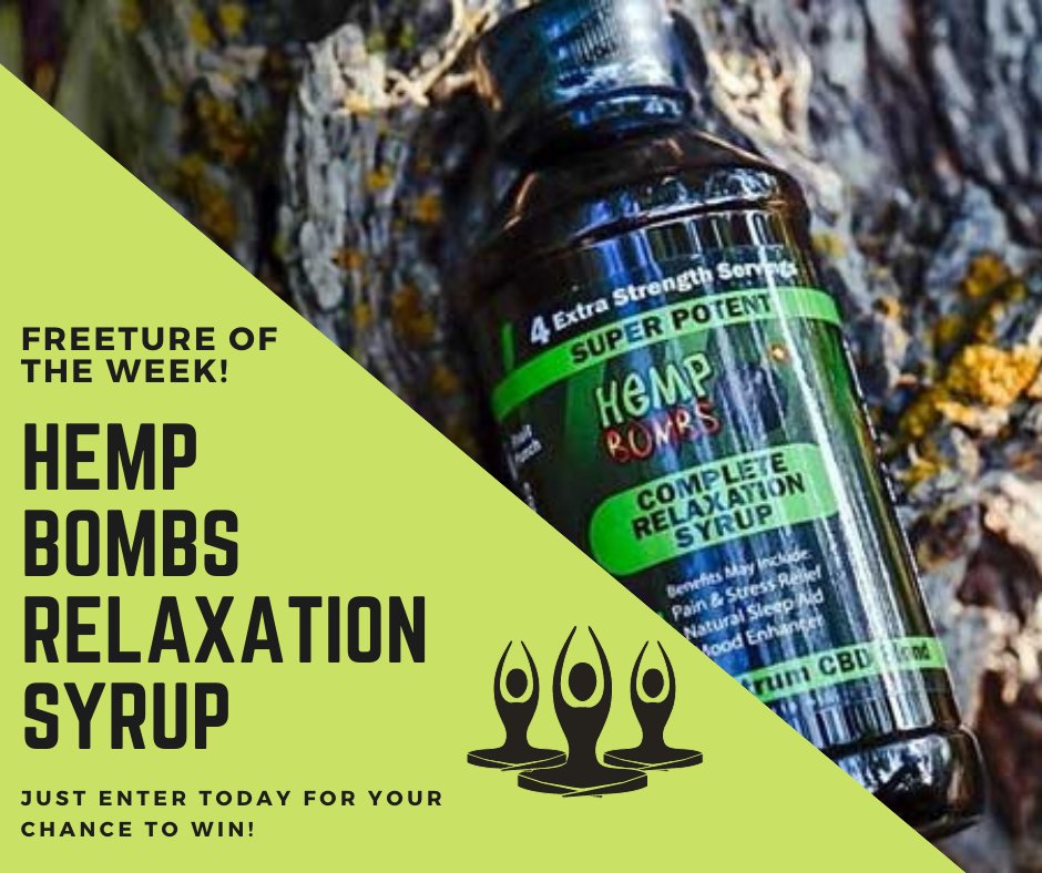 LushMeds's tweet photo. Our newest GIVE AWAY is a popular product from Hemp Bombs.  Enjoy some extra zzz and zen with their potent Relaxation Syrup.

All you have to do is enter your email here 👉https://t.co/wNTlHr099A

#entertowin #freegiveaways #cbd #giveaway #shopcbd #onlinecbdstore #cbdbrands https://t.co/Fvh2nt42Mq