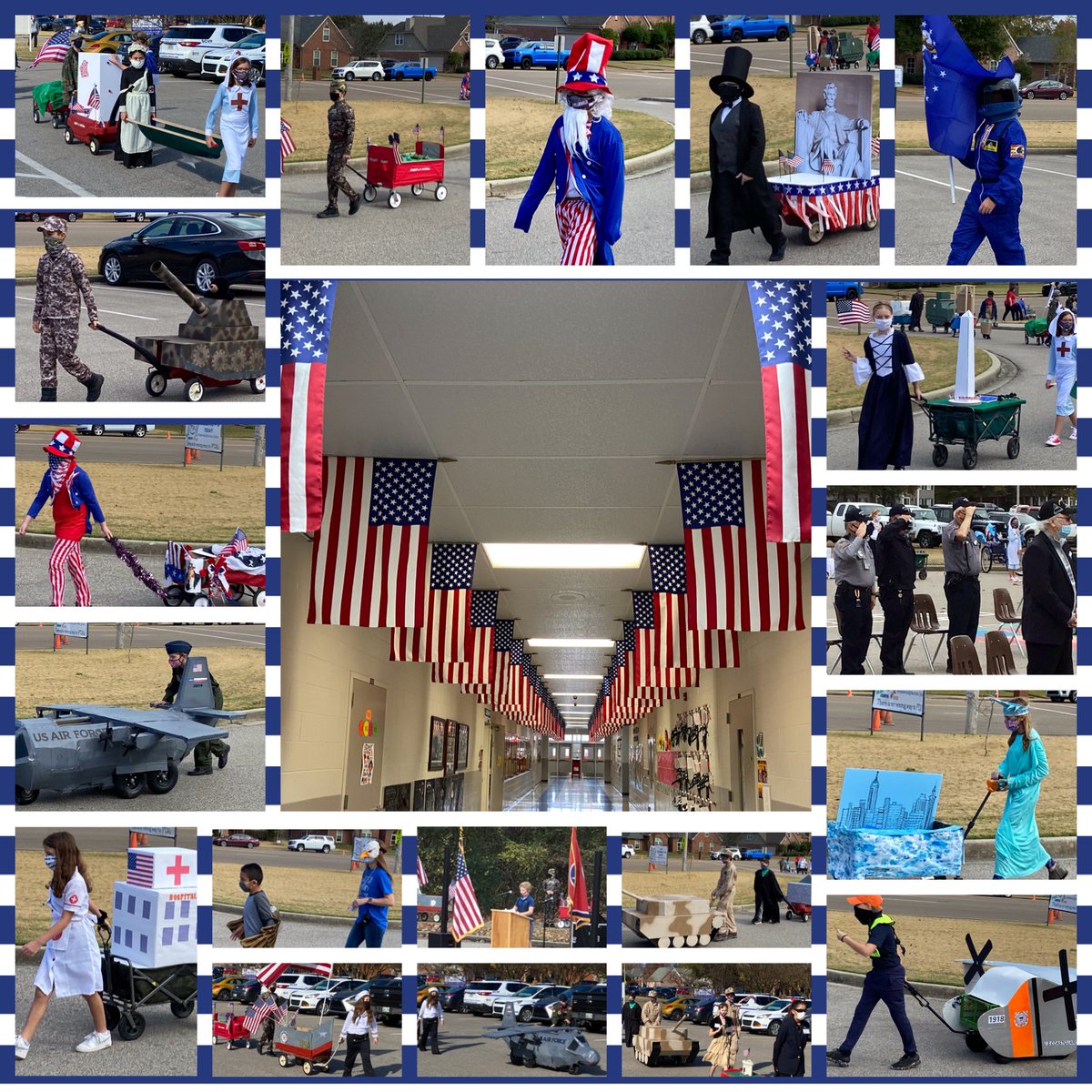 EMcCallieTech's tweet image. Crosswind honors Veterans today with a program &amp;amp; a parade. @CrosswindElem #honorrespect #VeteransDay2020 #thankyou
