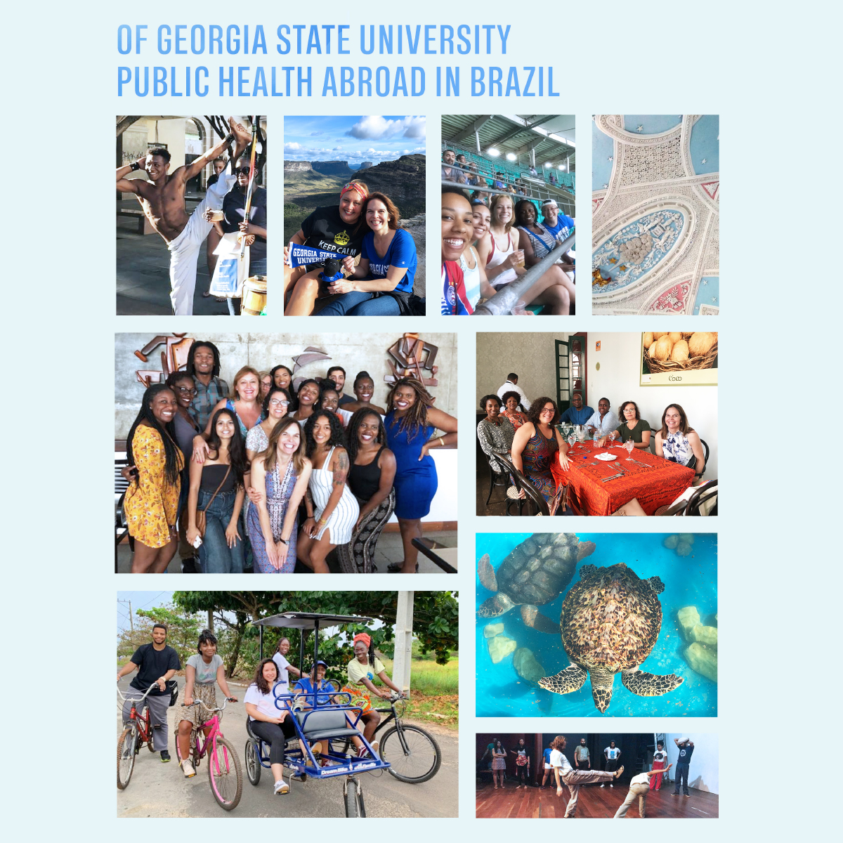 PHGSU's tweet photo. #GSUIEW2020 spotlight: #GSUPublicHealth’s #GSUStudyAbroad program in #Brazil recently celebrated 5 years of global partnerships! Check out their anniversary booklet: https://t.co/03CzwmxndC
That’s celebrating #IEW2020 #TheStateWay!
#GSUInternational #InternationalEducationWeek https://t.co/7hwSgeVPuM