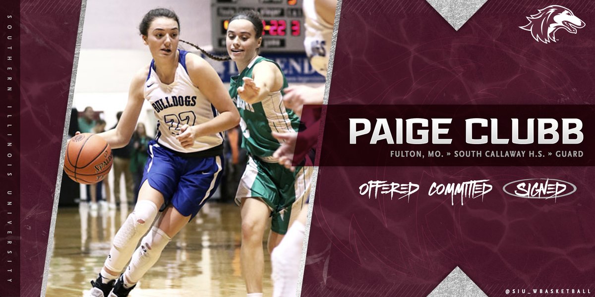 ✍️✅

Help us welcome <a href="/nonapaige2/">Nona Paige</a> to the Saluki family!

⚪ Back-to-back All-State honors
⚪ Two-Straight Conference MVP awards
⚪ Has led South Callaway to a 72-11 record in her three seasons.