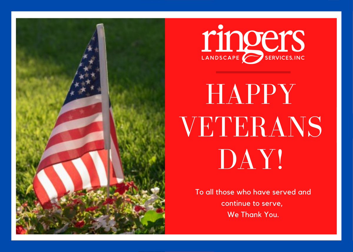 Happy Veterans Day!
To all those who have served, past and present 
we thank you, we salute you and we are forever grateful!