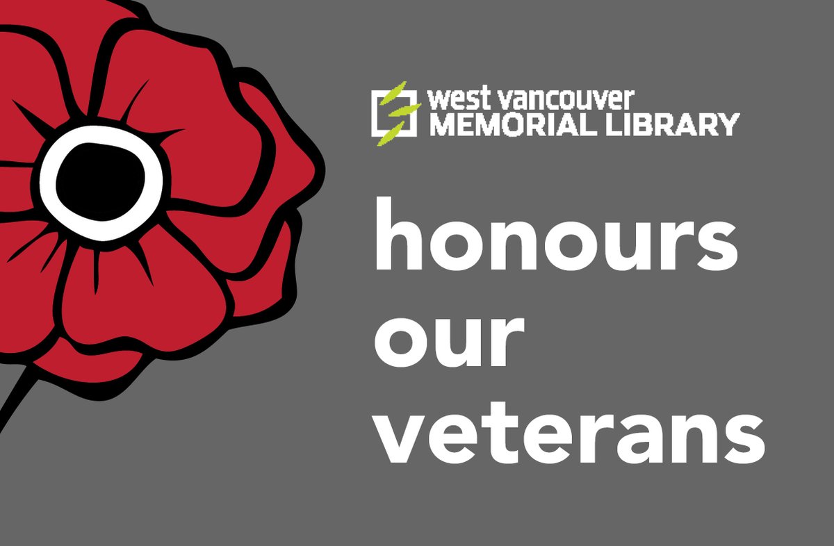 WestVanLibrary's tweet photo. We will remember. We're closed today and can't host our annual Remembrance Day reception, but you can find livestreamed ceremonies, veteran interviews, recommended reading, and more at https://t.co/sZzIWYO8Vq.
#RememberInPlace https://t.co/J8Q4GLEt2e