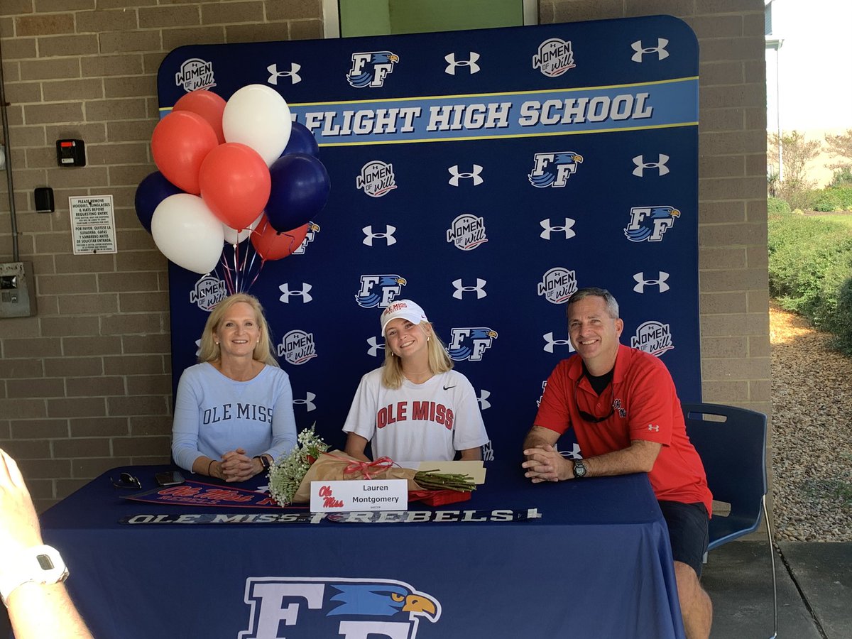 FFHS_Athletics's tweet photo. Congratulations to Lauren Montgomery who signed with @OleMissSoccer today!  GO NIGHTHAWKS! https://t.co/8JHn8Q3Fnc