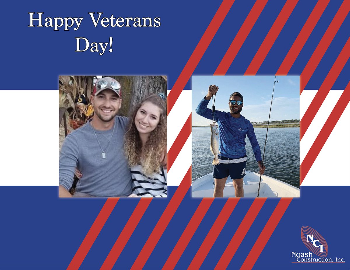 Our team here at NCI would like to wish all our past and present service men &amp; women a very "Happy Veterans Day"! We are so appreciative of the sacrifice our troops have made for our country and are especially proud of two of our own team members, Vinnie &amp; Tre. #HappyVeteransDay