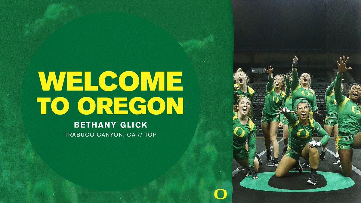 OregonAcroTumb's tweet photo. Like to welcome Bethany Glick to our Flock! We are so excited to have her a part of our Duck family! #GoDucks #NCAA #NSD20 https://t.co/Q7bqLovxwA