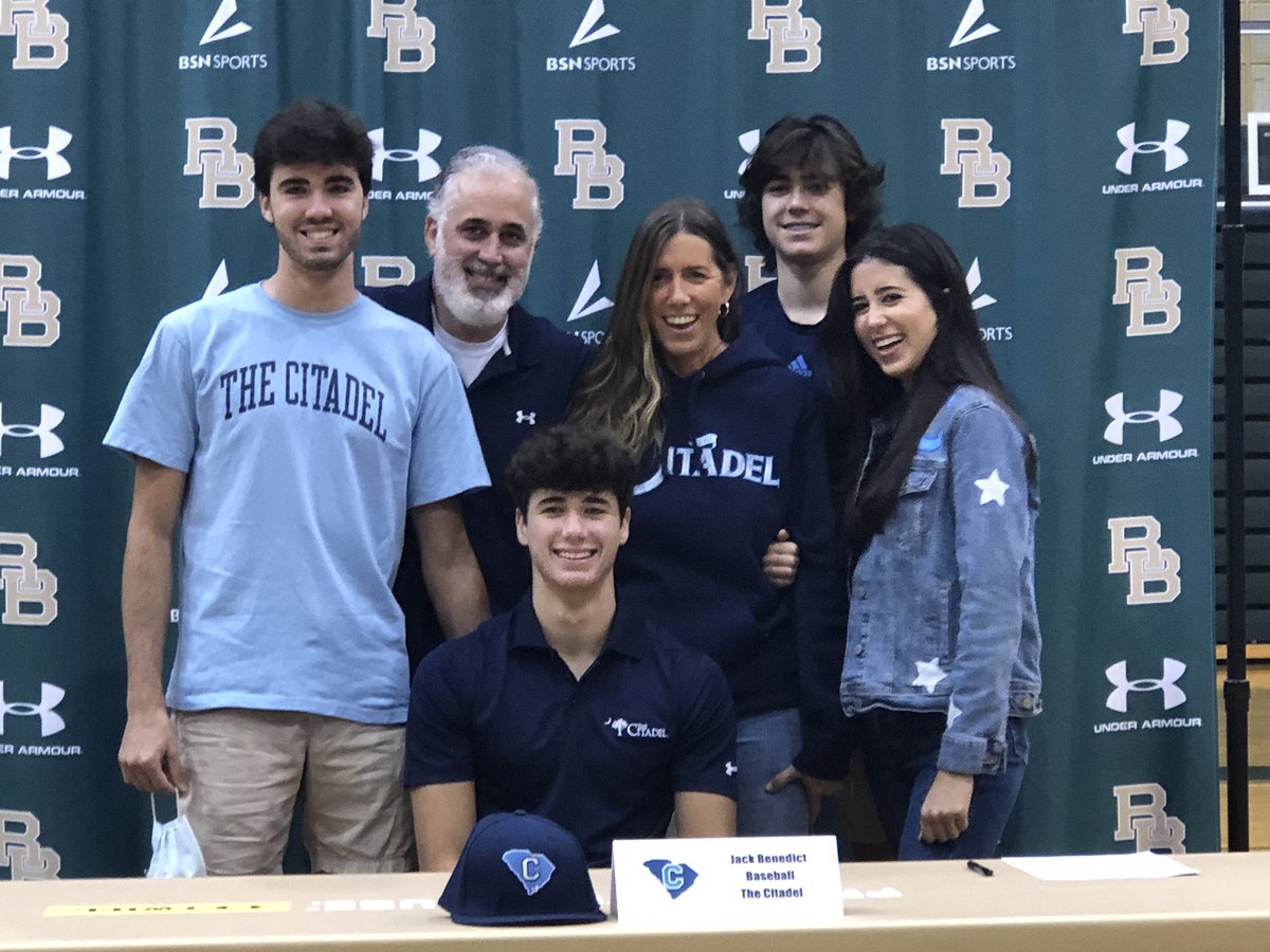 RBHSBaseball's tweet photo. Congrats to Gator P Jack Benedict on signing with The Citadel!!! @CitadelBaseball https://t.co/tOsUA2udXU
