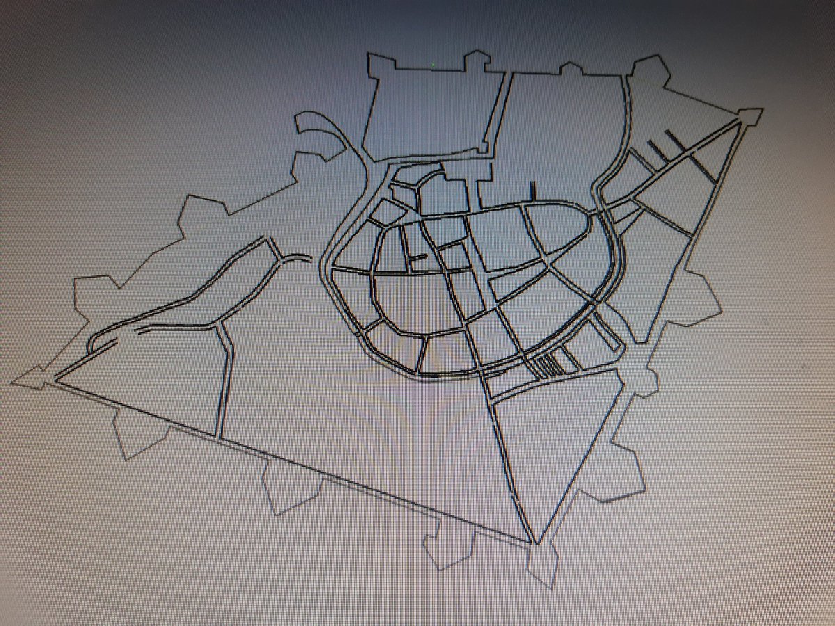 Kepeskpliso's tweet photo. Last update after which I am going to put my phone away to mentally prepare for the #DnD session. An update on the progress of the fantasy version of my home town city map in which I combine historic maps with current day satellite images. #cartography https://t.co/nQgUN4Pz1A