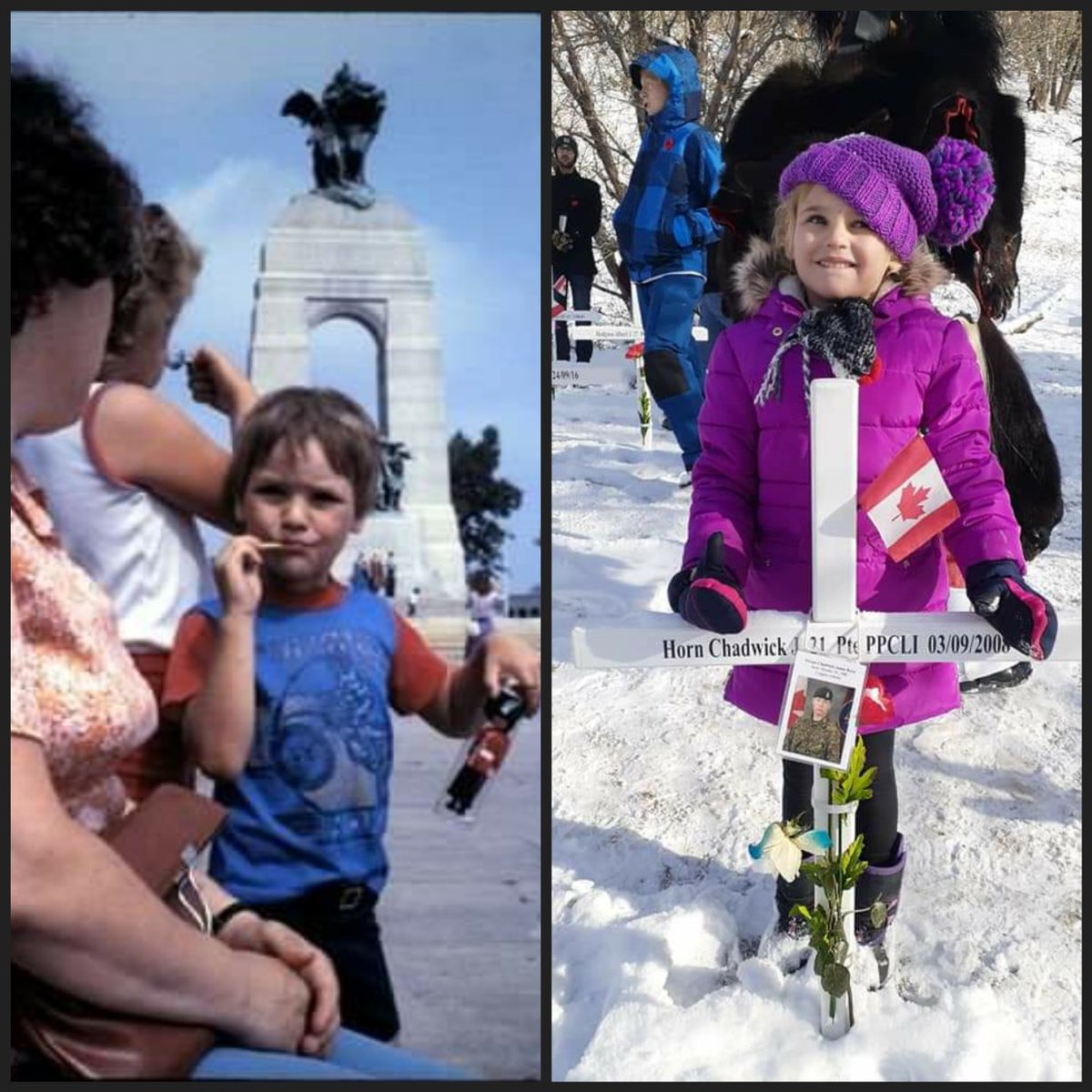 MrDaveMur's tweet photo. Me at age five and my daughter at age five
#strongtradition
#CanadaRemembers https://t.co/xhjCuP9EXY