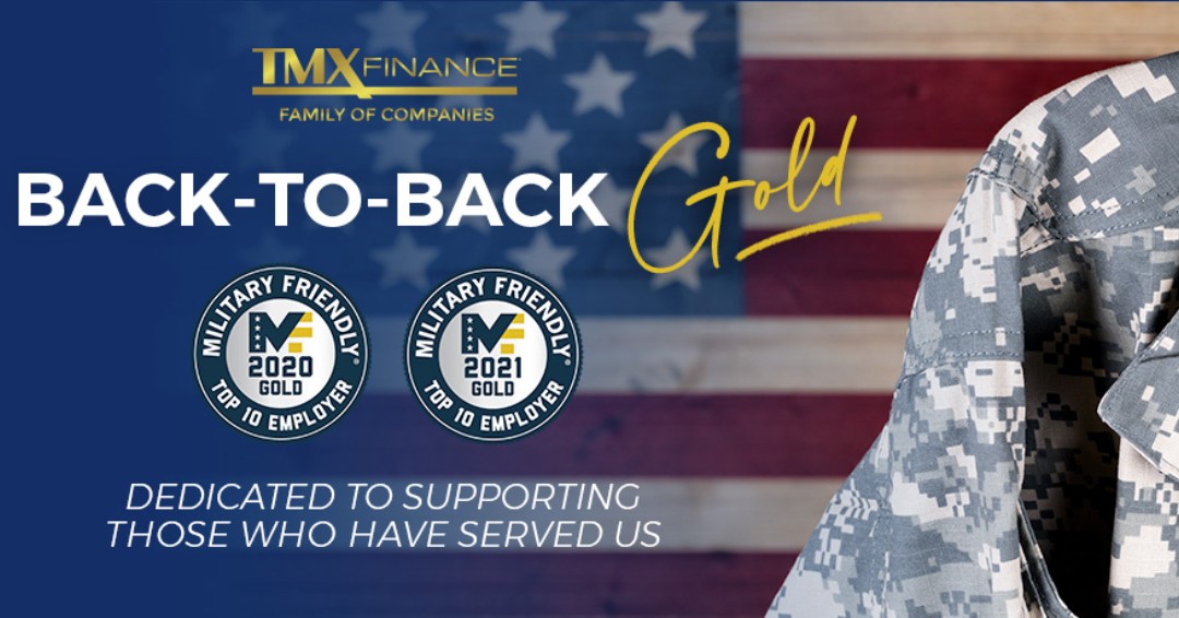 Here at <a href="/TMXCompanies/">TMX Companies</a> we are proud to be recognized for the second year in a row as a Top Ten Gold Military Friendly® Employer, and a third year for the #MilitaryFriendly Award! #TMXProjectSERV #ThankAVeteran