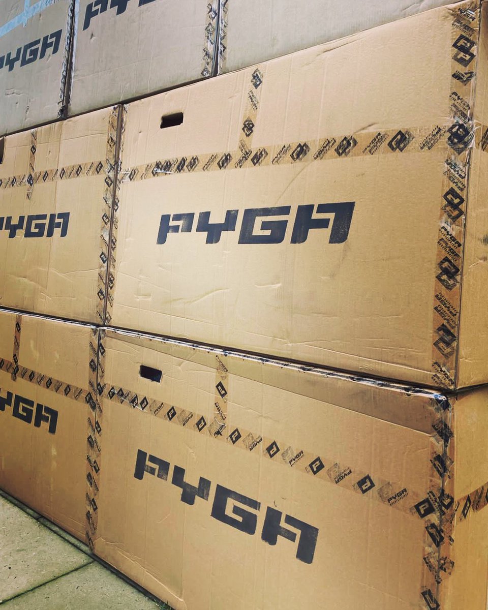 PYGABikes's tweet photo. EUROPEAN STOCK DROP! Taking delivery of a big drop for Europe today which means EVERYTHING'S IN STOCK on the website π and there's only a two week turnaround on custom colour orders π #pygabikes #ridedifferent #mtb #newstock #handcrafted #custommade https://t.co/suq7kuOleq