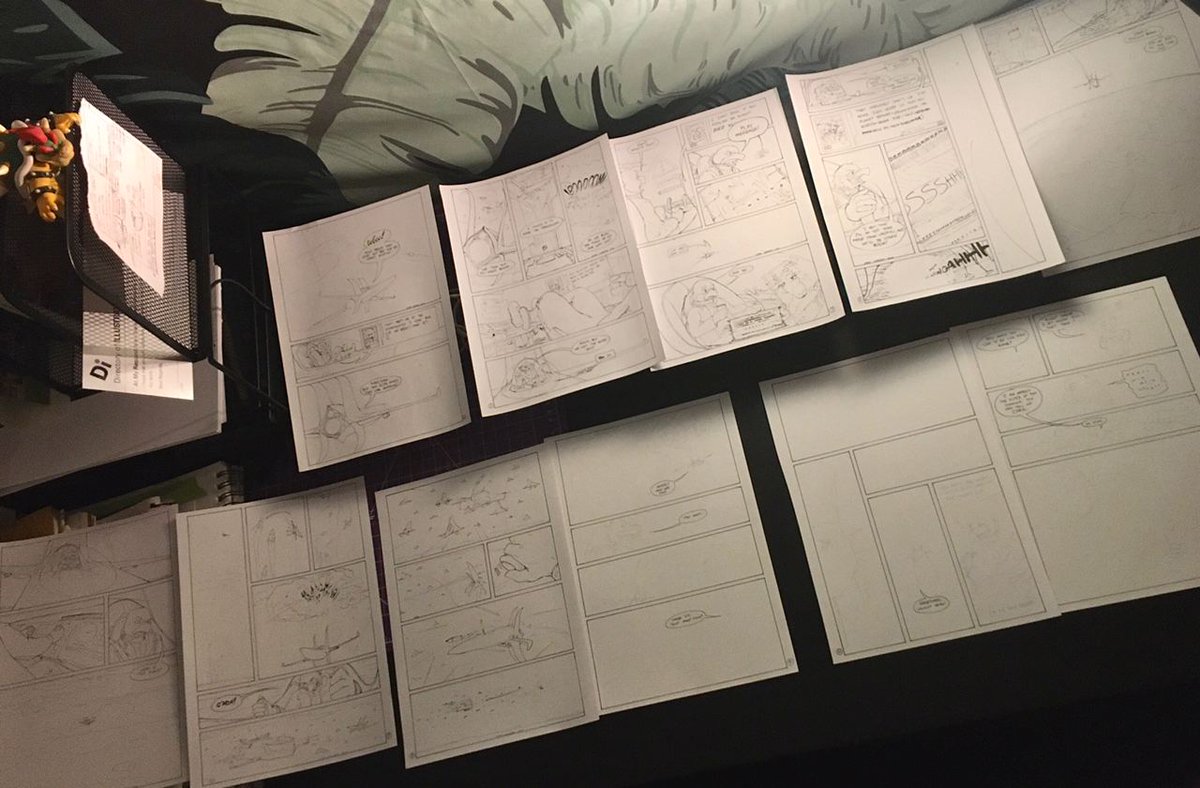 UnderbiteDragon's tweet image. hellooo  °w°
am afk durg; keeping busy and healthy ~

almost 11 pages into @signalcomic and still scootin' along 🚀💫