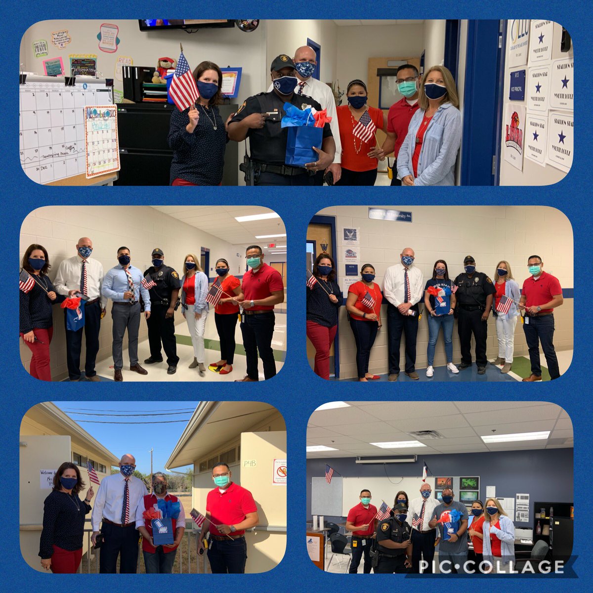NISDFolks's tweet photo. Privileged to honor our awesome staff members who have served our country. Officer Steel, Mr. Miranda, Ms. Brickley, Ms. Sharma, and Mr. Goggins.....Thank you for your service. #FolksStrong #HappyVeteransDay https://t.co/YbIdr7J6jf