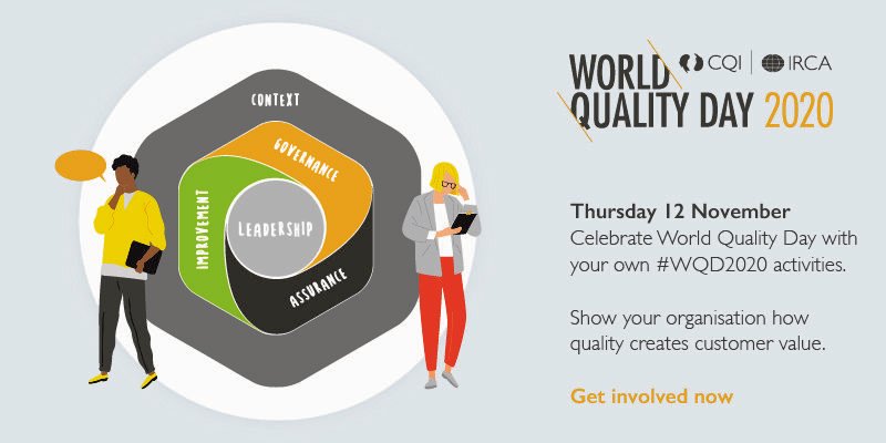 Qualityworld's tweet photo. World Quality Day is tomorrow! ✨
How will you be celebrating? Let us know: https://t.co/Pn00GfCXEA
#WQD20 #WQD2020 #creatingcustomervalue #WorldQualityDay https://t.co/HNFbMFs5Bt