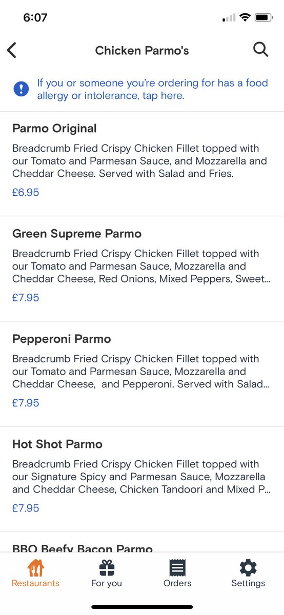 Went to order food and got excited by the category. When I read them I can’t describe how disappointed I am with life right now <a href="/ParmStarUK/">PARM STAR</a>  🤦‍♂️