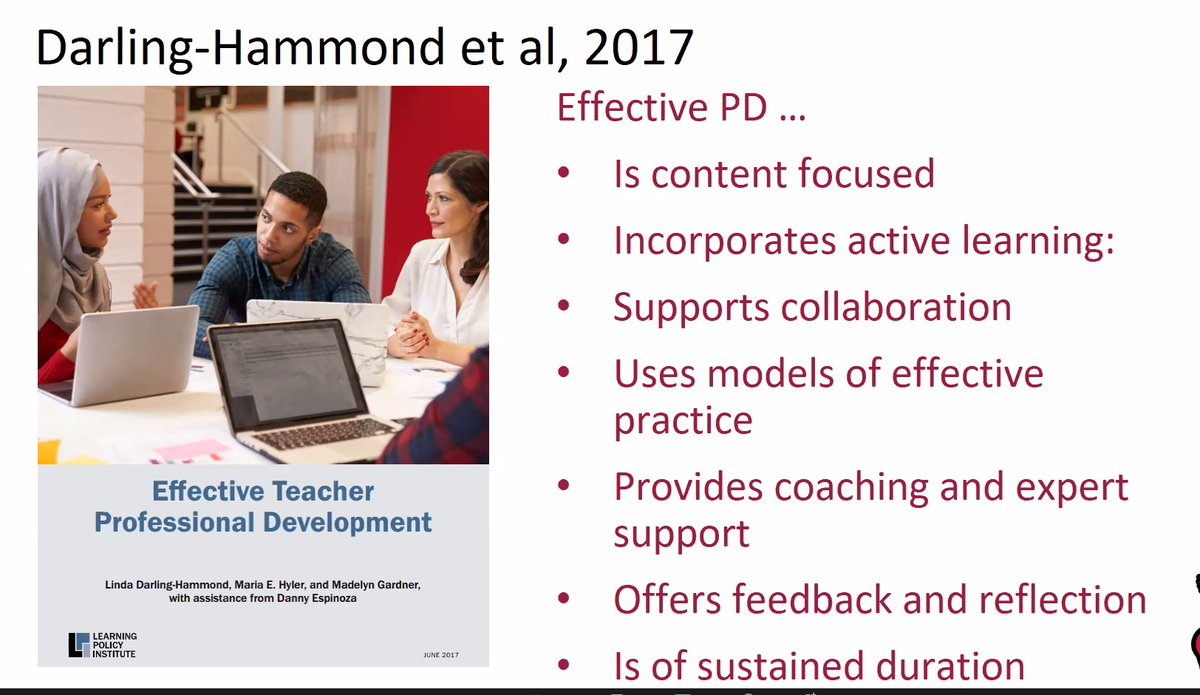 janewaite's tweet photo. #CSEdGradConf @suesentance 's personal teacher professional development compared to research in the field of teacher professional development shows that CS CPD (PD) does not always map to best ideas for CPD (PD) more generally https://t.co/EQGDbu2qVO
