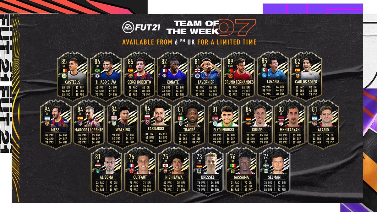 patosupershow's tweet photo. Si llego a sacar a MESSI o BRUNO rojitos en los picks mañana, sorteo AR$1500 en la forma que que quiera el ganador (Efectivo, PSN Card, Xbox, Arroz, Factura de Luz).

Participas dando LIKE, RT y FOLLOW.
(Si salís sorteado y no me seguís, es reroll)

#FIFA21 #TOTW7 https://t.co/9ZwSnH829S