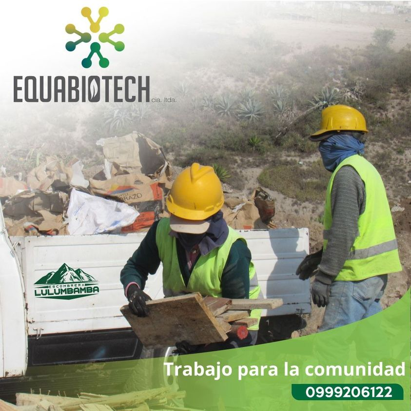 EquabiotechL's tweet photo. #Equabiotech brinda trabajo a personas de la comunidad de Tanlahua Quito Ecuador, con su proyecto en la Escombrera Lulumbamba. Cuando las personas tienen un buen trabajo, la sociedad se beneficia de muchas maneras👌🏻😉. Promovemos un trabajo seguro y en condiciones dignas.🤝 https://t.co/kV7mrE6s9v