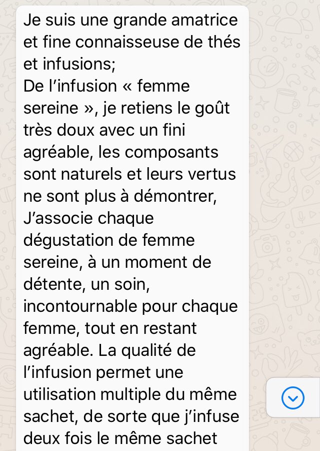KayesMusso's tweet photo. ✨La cliente satisfaite du jour✨ 🥰

Curieuse ? 

Kayes Musso n’attend que vous, passez vite commande pour avoir une telle #sérénité 😉

#kayesmusso #monpetitsecret #tisane #infusion #bienêtre #santé #coquetterie #madeinmali #madeinafrica https://t.co/qCud8EYgHu