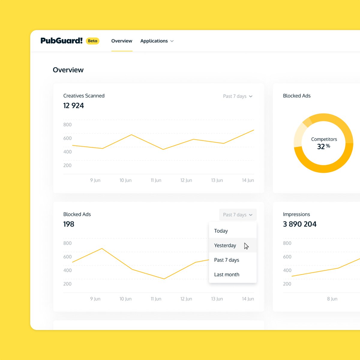 Through Pubguard's self-service dashboard, publishers can review creatives which have been blocked or flagged as unsafe. Let's keep on top of ad quality within your content!

Get in touch to find out more 🐶🔒👇 pubguard.com #Pubguard #AlwaysOnGuard