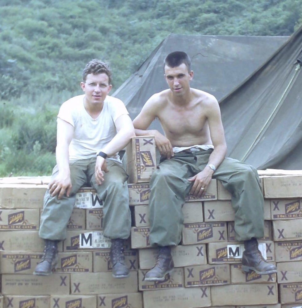 dMillie43's tweet photo. My nephew Jimmy while in the service. Pops during his stint in Korea while serving. Thank you Jimmy for your service to our nation. Thanks Pops in heaven for your’s as well. Love you guys! https://t.co/0c2eRAn2PE