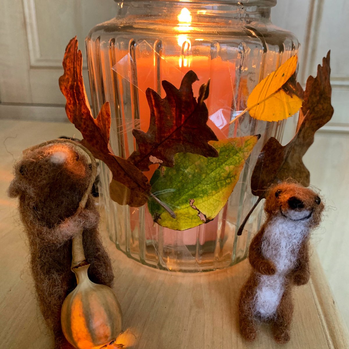 Autumn leaf lantern to celebrate the release of the beautiful new Lightbringers book from @andthehare  #thelightbringers  #celestineandthehare  #kenilworthbooks