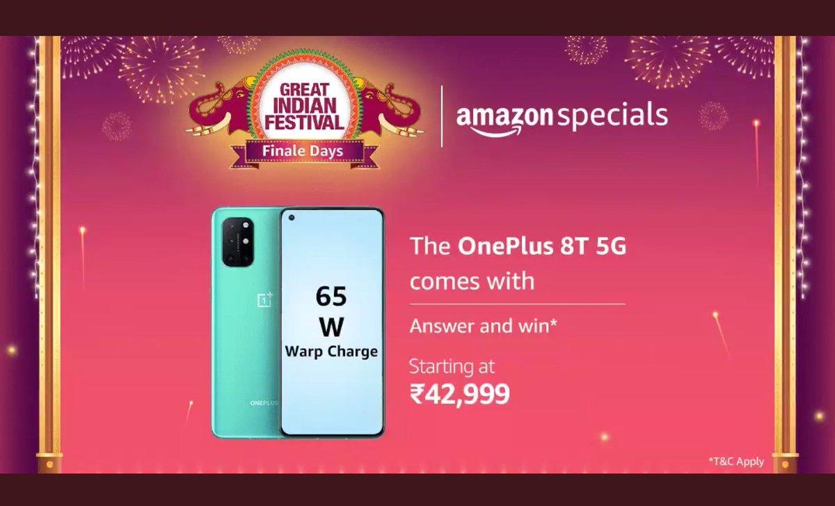 hrasputra's tweet photo. @amazonIN #OnePlus8T5G 
Spotted the correct feature of the OnePlus 8T 5G. #AmazonSpecials, #OnePlus8T5G &amp; #AmazonFinaleDays https://t.co/4B82tQIuS9