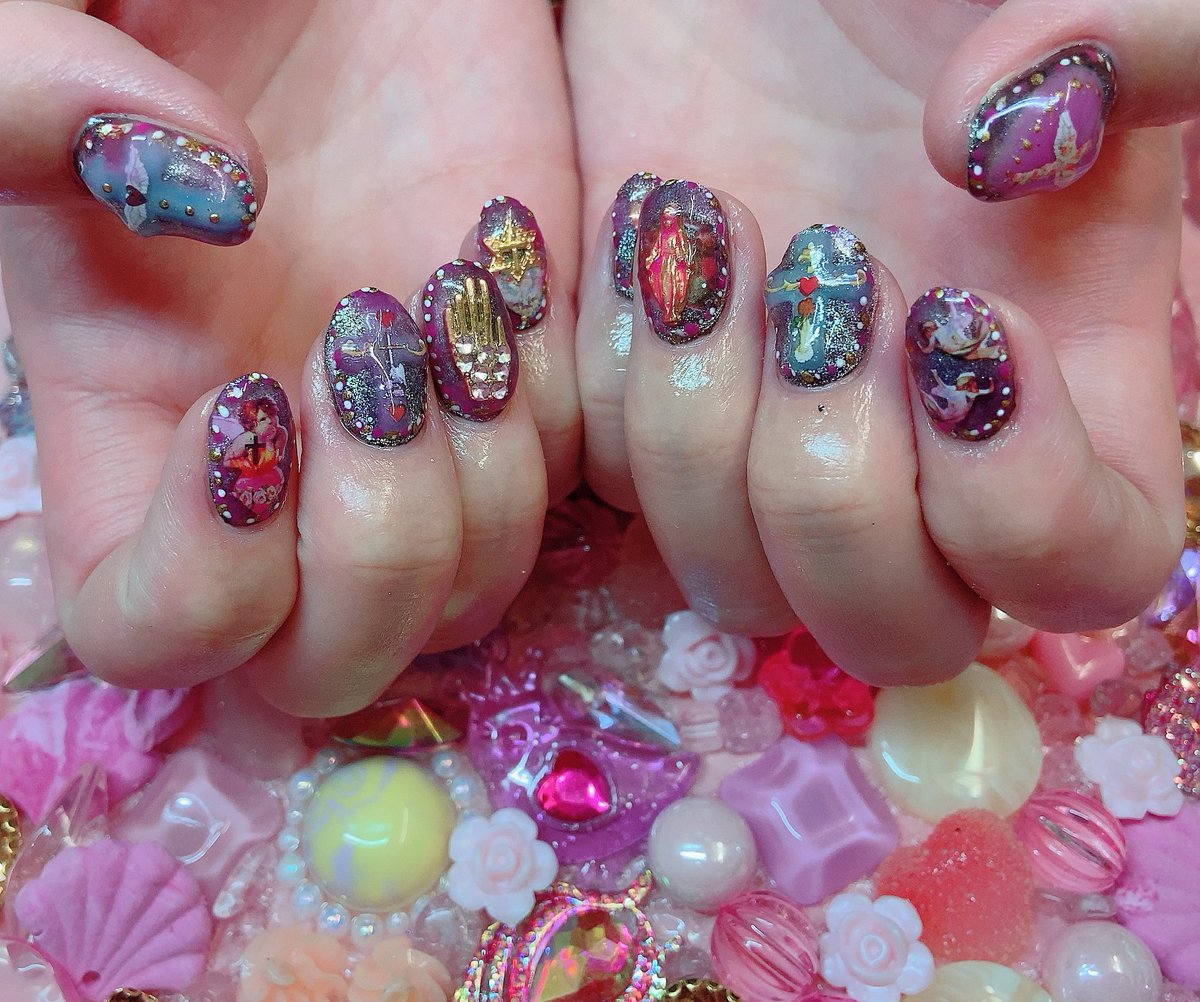 Kedakaiネイル いおり気高い 大森靖子さんイメージネイル 気高いネイル