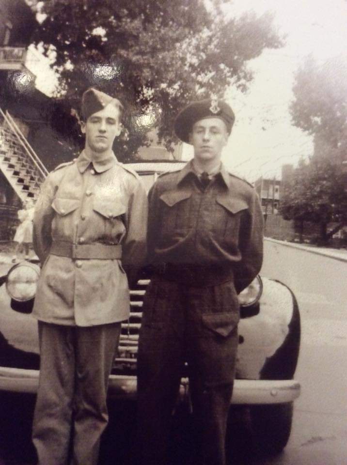 MommaD_x4's tweet photo. #HowIRemember
This is my Grandpa Hynes. At 17 he joined he reserves, following in his 2 older brother's footsteps. He would ship out with the Royal Highland regiment - Canadian Blackwatch, from Verdun, PQ, not long after his 18th birthday. He spent 6 months training in England, https://t.co/JnzMtaHAK0