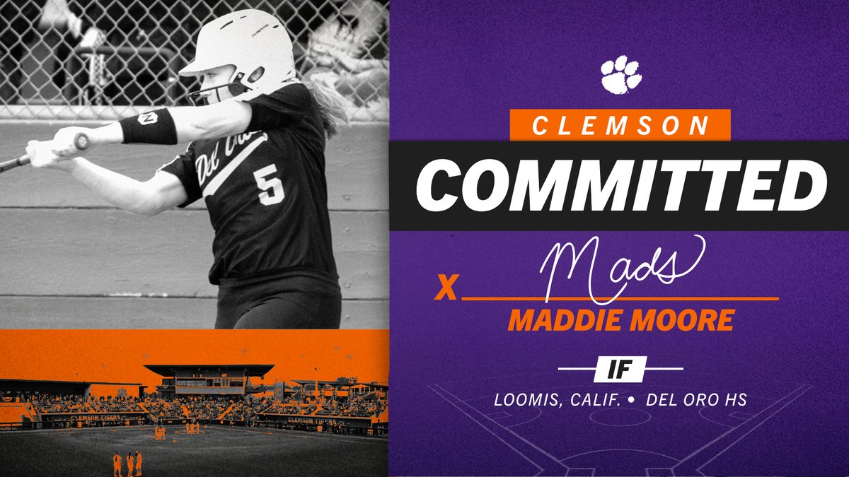 ✍️ Maddie, welcome to the #ClemsonFamily💜🧡