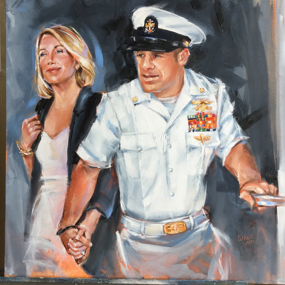 nancytokos's tweet photo. Honoring all who served.  "Liberty" | oil on canvas 20"x20" | portrait study of a military family | TOKOS 2020
https://t.co/Ybs1zisuQD https://t.co/vfpxdjWeIb
