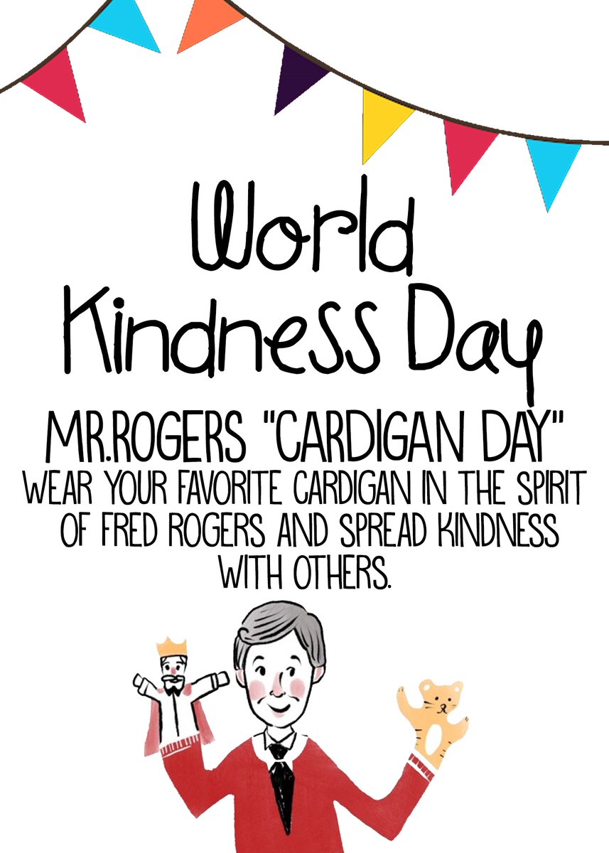 Coronado305PTO's tweet photo. Excited to celebrate World Kindness Day with Mr. Rogers Cardigan day! 
Have your Coronado student wear a cardigan to school on Friday November 13th  to help us celebrate! https://t.co/9eRe1D4NuQ