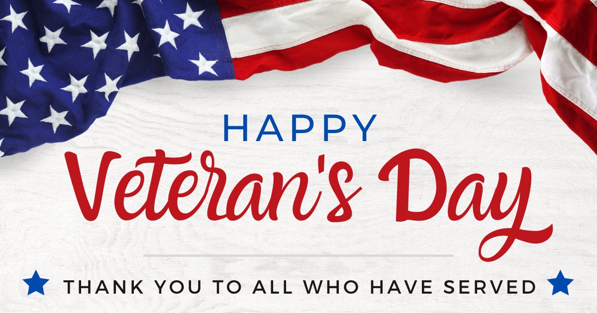 To all those who have fought for our freedoms - we thank you for your service. #veteransday2020