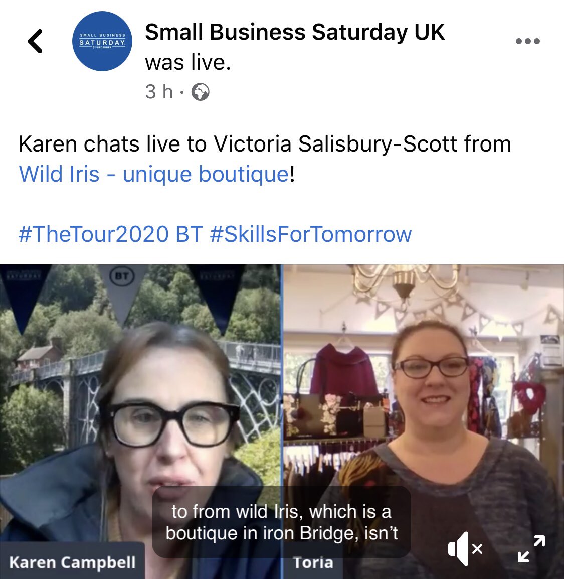WildIrisShop's tweet photo. @SmallBizSatUK Thank you so much for having us on #thetour2020 today, great fun! #ironbridge #shopsmall #shoplocal #smallbusinesssaturday @TelfordWrekin @Discover_Shrops @Totally_Telford @telfordlive https://t.co/QHI1wNzQW7