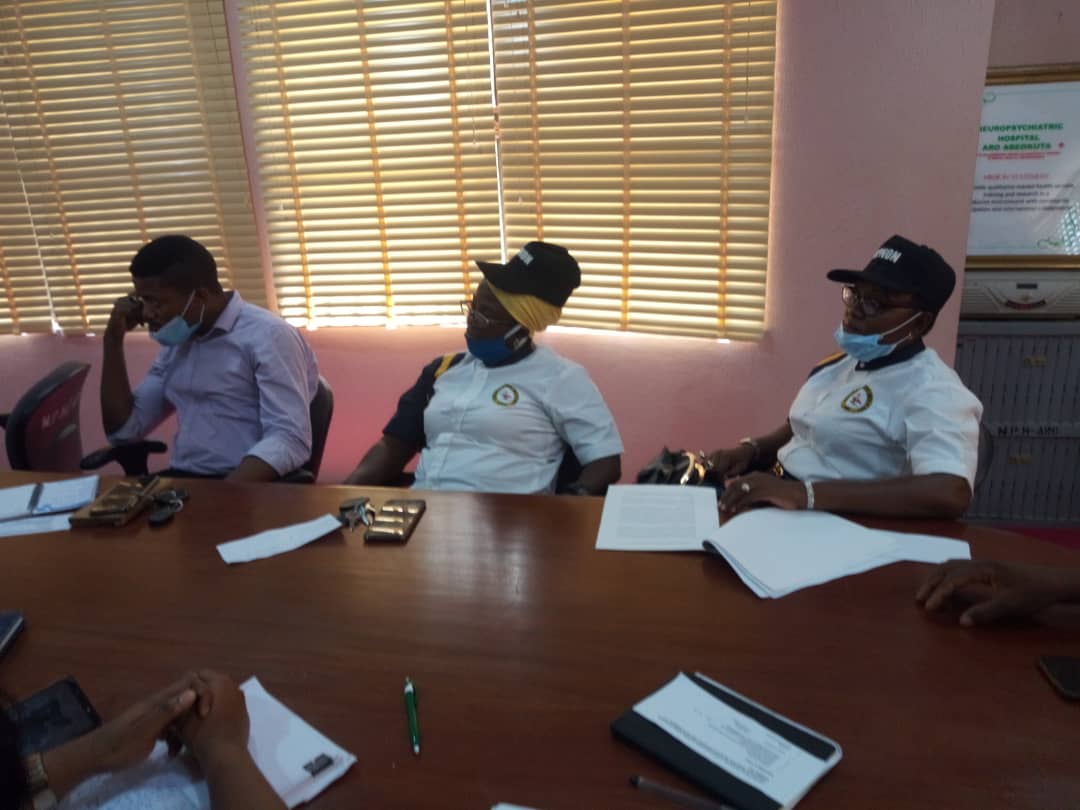 aro_nurses's tweet photo. Photo News: The Unit NANNM and APNON Executives paid a courtesy visit to the new Provost and Medical Director of NPH Aro Dr. Agboola, also Presenting issues affecting the Nurses welfare and how to improve service delivery for health consumers in Aro https://t.co/E5t3baHVNF