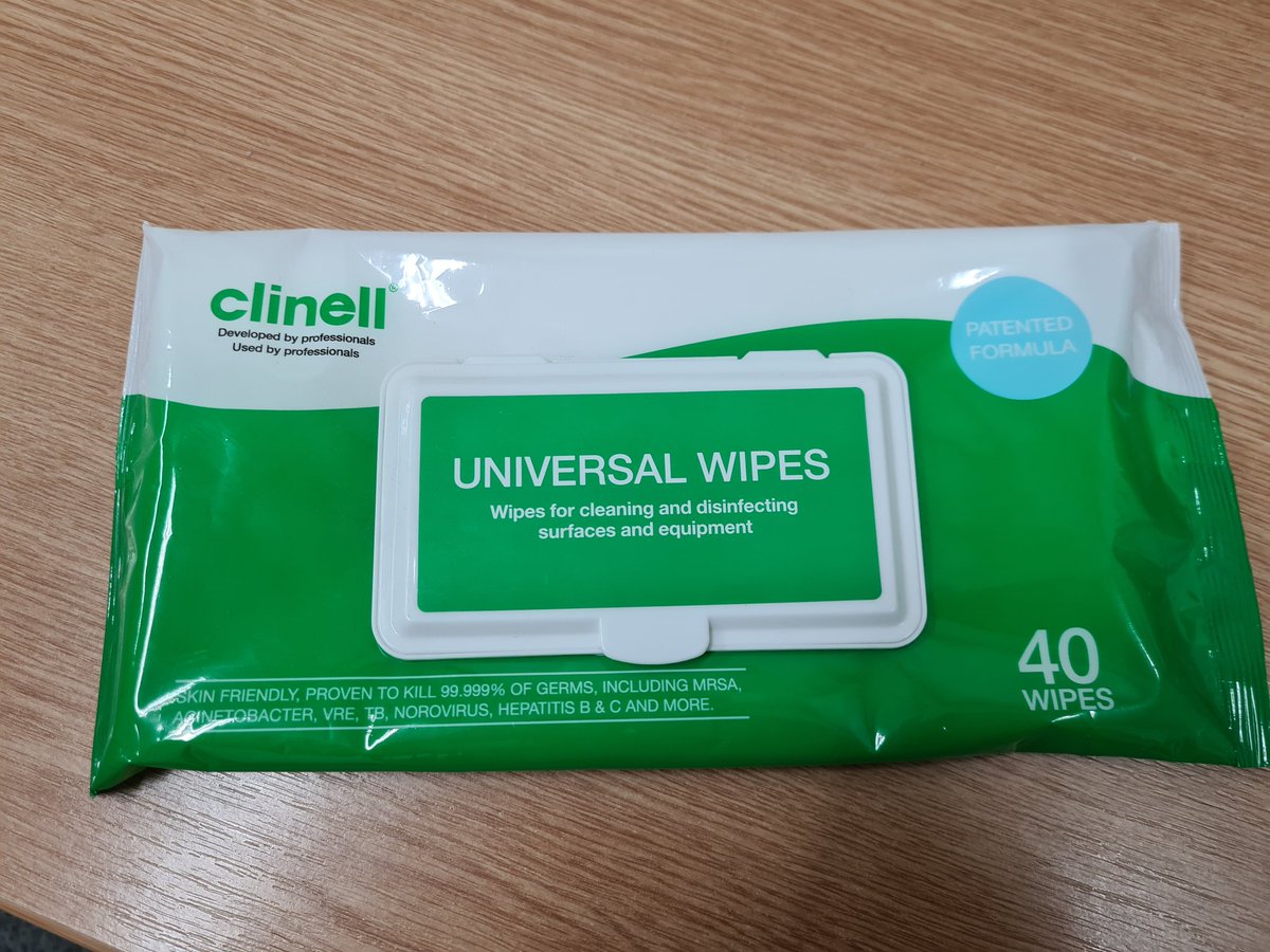 RCHTIPAC's tweet photo. To support effective environmental cleaning and streamline the decontamination process @Clinell will be introducing green wipes across @RCHTWeCare from Monday 18th, make sure you catch up with them https://t.co/YkdWQ5U864