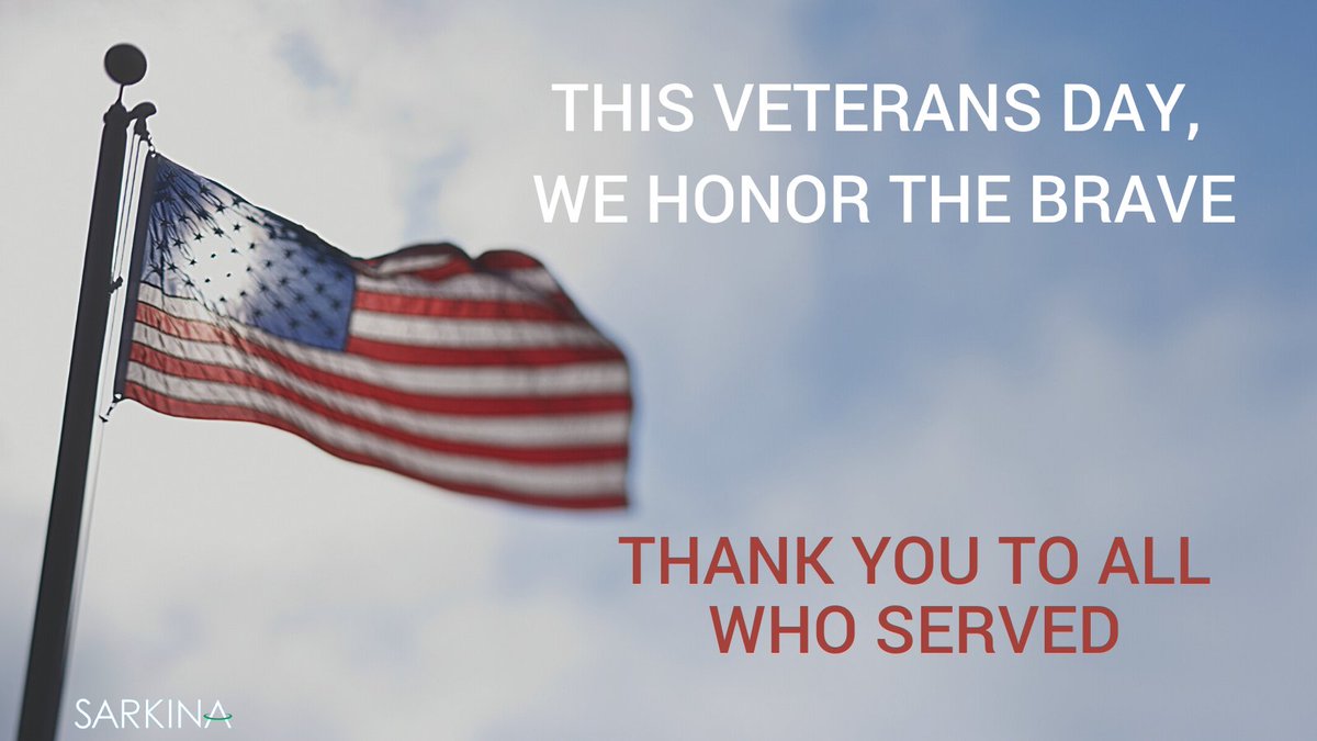 The United States is the home of the free because of the brave men and women in uniform who served our great nation. Happy Veterans Day!