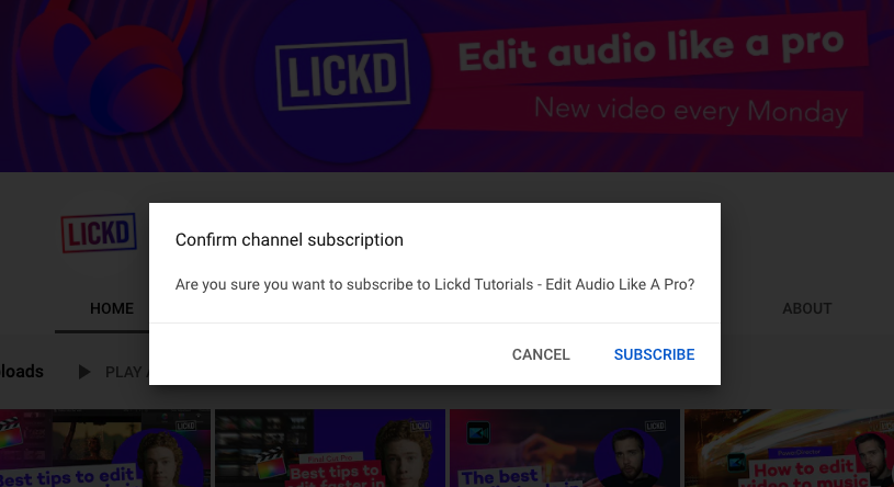 Sharing your YouTube channel link? Encourage people to subscribe straight away with one simple addition
Copy this ☞ ?sub_confirmation=1
Add it to the end of your channel URL
This pop up will appear when someone clicks the link 👇