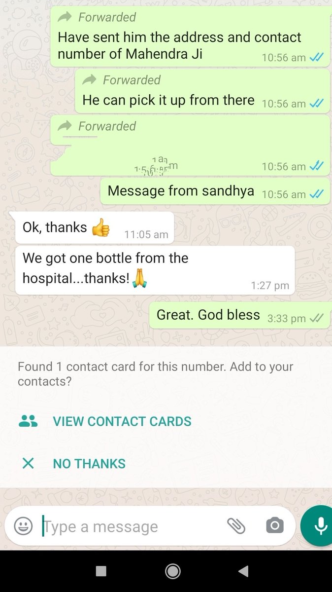 dial4242's tweet photo. Last night got a request of plasma  support at Talegaon. It was shared in the @SOSSaviours group. And with the help of #changemaker @sandhyafernez it got arranged by today morning. Glad to have such wonderful team in this fight against Covid-19 #LetsDoTogether #CovidWarriors https://t.co/W3nGtM1Wv2
