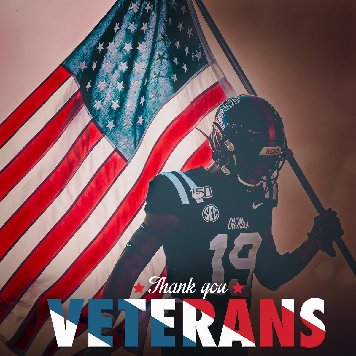 Lane_Kiffin's tweet photo. Thank you to all the men and women that have served and defended our country 🇺🇸 https://t.co/3S8GNQmDtw