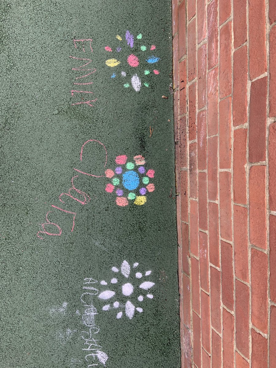 Reception have continued their work on Rangoli Patterns. Today they were using stencils to create some brilliant chalk work on the playground #Creativity