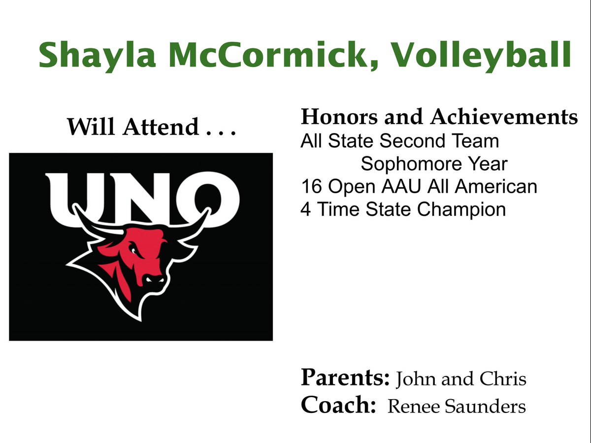 SkuttCatholic's tweet photo. Congratulations to Shayla McCormick of @SkuttCatholicVB! She has signed to play volleyball at the University of Nebraska Omaha. We cannot wait to see you soar with @OmahaVB! https://t.co/lBAUy0YwCW