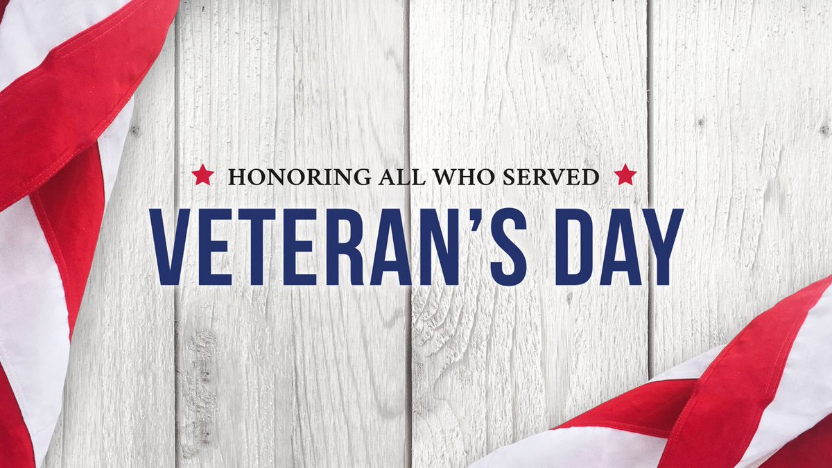 Thank you to all of the brave men and women who have so selflessly served our country. #HappyVeteransDay 🇺🇸